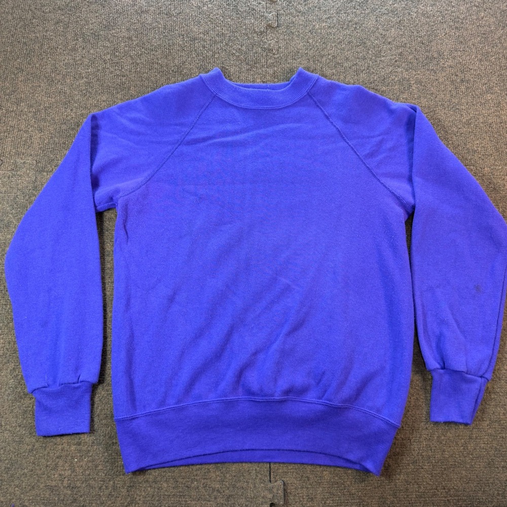 Gap Sport Sweatshirt Mens Medium Purple Raglan Crewneck Vintage Made in USA M